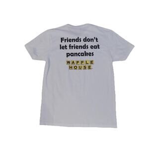 Waffle House t shirt tee Friends Don't Let Friends Eat Pancakes size Large